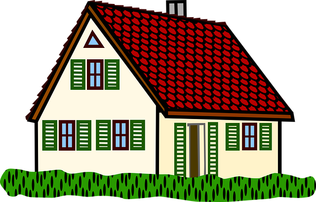 dům s trávníkem