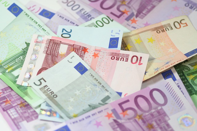 eurové bankovky